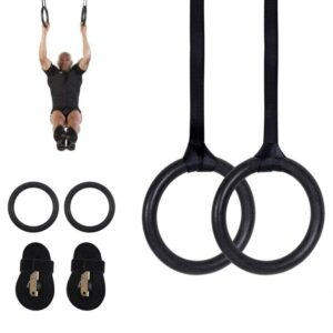 טבעות ABS אולימפיות עם רצועות מתכווננות ואחיזה נוחה ומחוספסת - קוטר 23.5 ס"מ