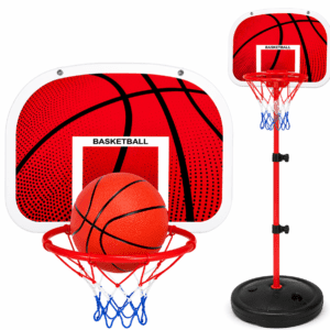 מתקן כדורסל מתכוונן נייד