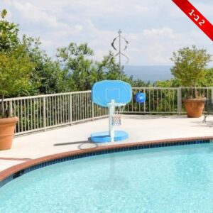 מתקן סל לבריכה בשפת הבריכה