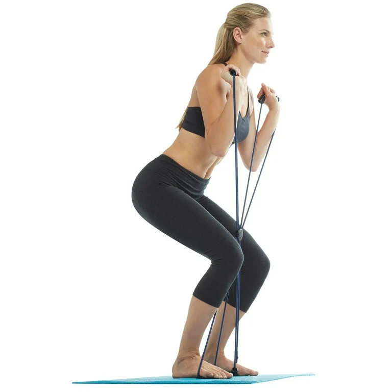 מתאמנת עם גומיית רפורמר בצורת X (פרח) Gaiam COREPLUS REFORMER